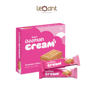 Demah Cream Biscuits Strawberry 16pc