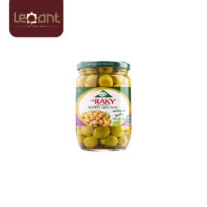 Al Raky Aleppo Green Olives 660g